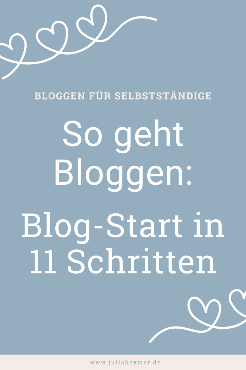 Blog erstellen & Blog starten