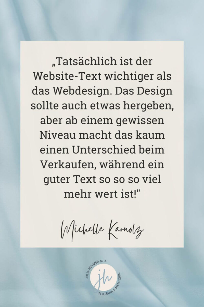 Website-Texte wichtiger als Webdesign